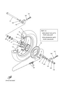 YZ85 Переднее колесо