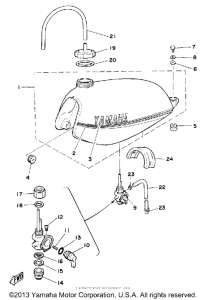 DT175G Топливный бак