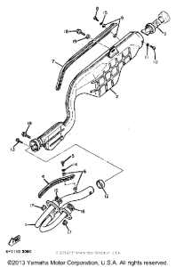 XT550K Выхлопная система