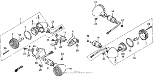 VT800 Задний фонарь