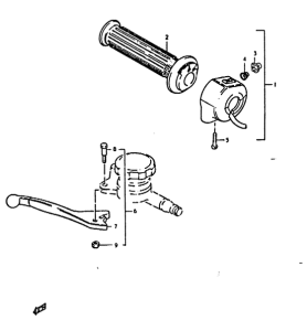 GS1000 Rh handle switch