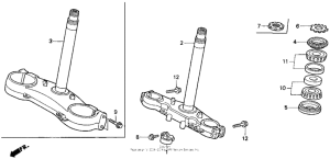 CR125R Steering stem 90-94