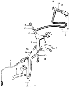 CB750 Передние тормозные трубки