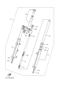T135FI Передняя вилка