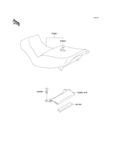 ZX1100 Сиденье