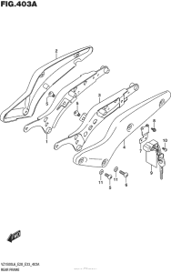 VZ1500 Рама задняя часть