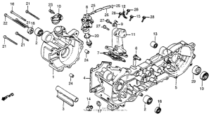 NA50 Crankcase + oil pump + reed valve 81