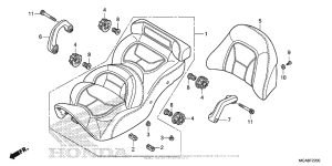 GL1800 Сиденье