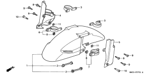 CBR900RR Переднее крыло