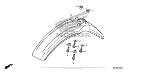 XR650L Переднее крыло