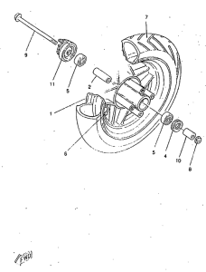 CW50RSP Переднее колесо