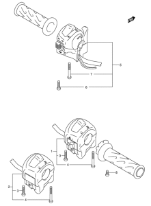 GSX-R600 Рулевой переключатель