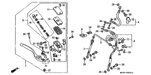 ST1100 (ABS/ TCS) Fr. brake master cylinder
