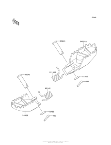 KX100 Подножки