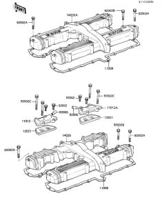 ZX750 Крышка головки цилиндров