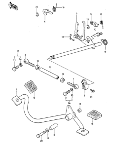 KZ1000 Переключатель передач