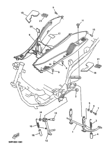 YP125D Stand. footrest