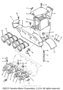 XJ650G Впускная система
