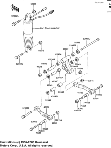 ZX600 Задняя подвеска