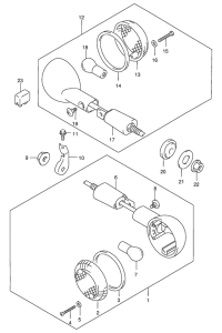 GZ250 Поворотники