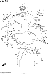 DL650 (ABS) Fuel Tank (Dl650Al5 E28)