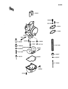 KR250 Карбюратор в разборе