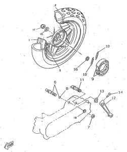 CW50RSX Переднее колесо