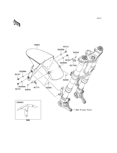 ZX1000 Крыло переднее