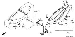 VTR1000F Seat / rear cowl