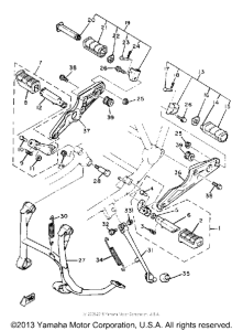 XS1100LH Подножки