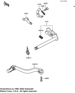 KDX80 Переключатель передач