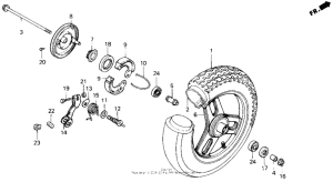 SE50 Переднее колесо