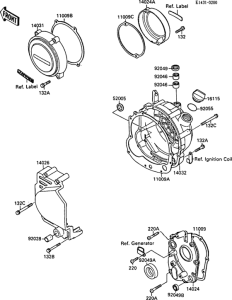ZX600 Крышки двигателя