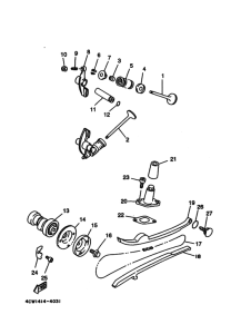 XC125V YJ125X Клапан