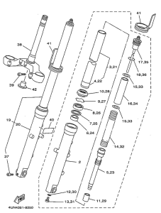 TRX850 Передняя вилка