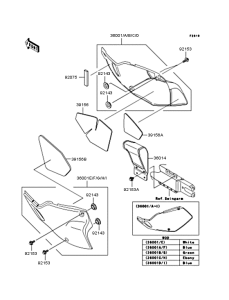 KLX250 Боковые обтекатели