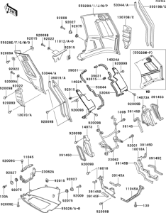 ZG1000 Cowling lowers(1 / 3)(zg1000-a2 / a3 / a3a)