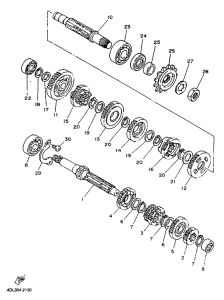TZR125R Трансмиссия