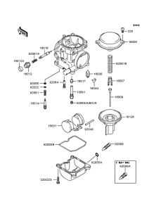EX250 Карбюратор в разборе