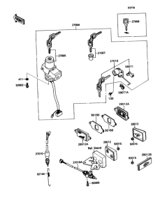 ZX1100 Замок зажигания