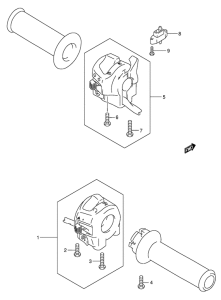 GSX750 Рулевой переключатель