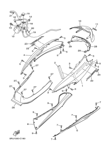 YP400 Боковые обтекатели