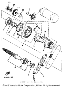 XJ550RK Муфта стартера
