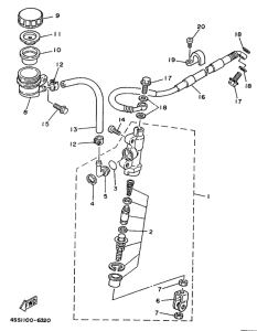 YZ250 Задний торм цилиндр