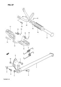 TS200 Stand - footrest