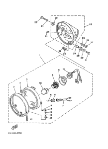 SR250 Faro delantero