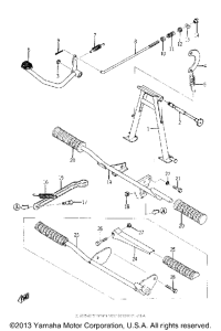 YG1K Stand - brake pedal