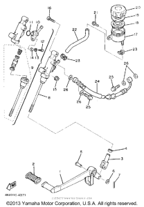 FZ600UC Задний торм цилиндр