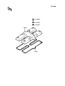 ZX400 Крышка головки цилиндров