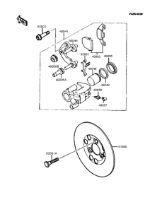 KMX50 Передний тормоз